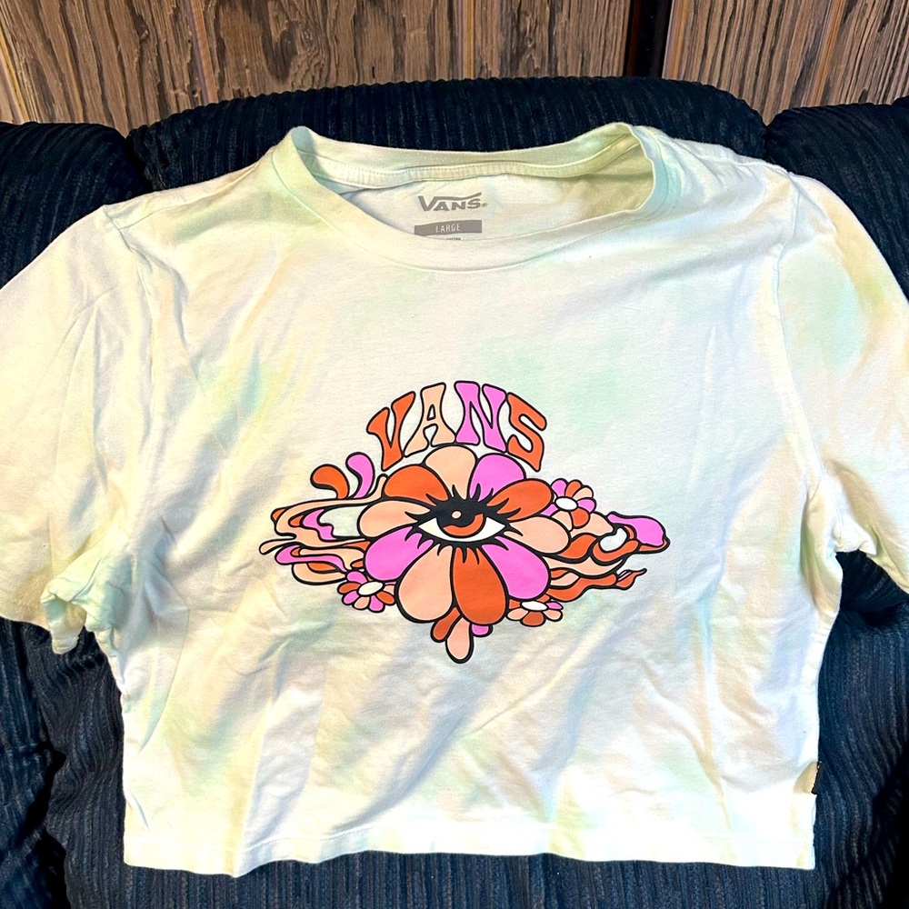 Vans Women’s Eye Flower Crop Top NWOT